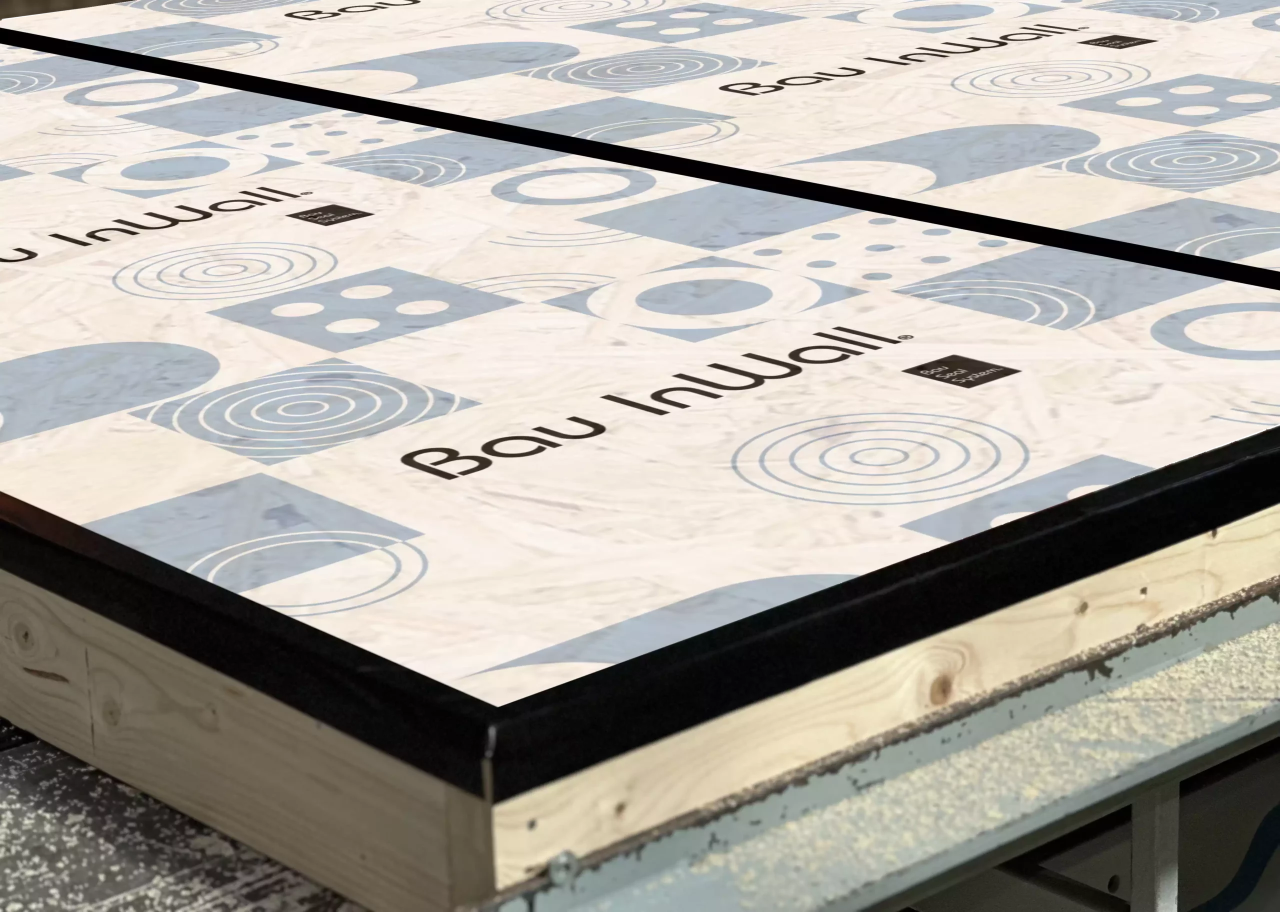 Panneau de contreventement frein-vapeur Bau InWall® posé en atelier