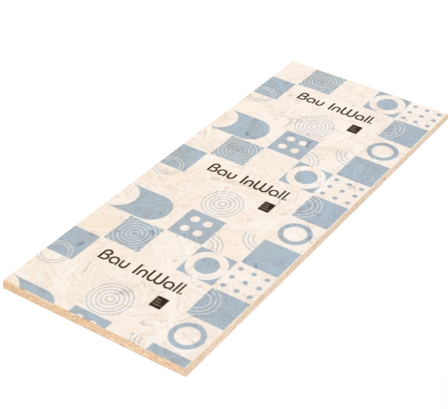 Panneau de contreventement frein-vapeur Bau InWall® à motifs ronds bleus ciel