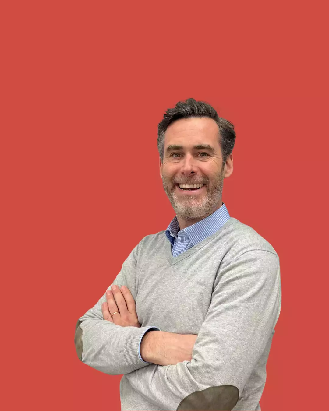 Photo de profil de Pierre-Alexandre Crespel sur fond orange